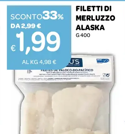 Filetti di merluzzo Alaska