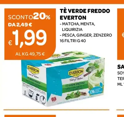 Tè verde freddo Everton