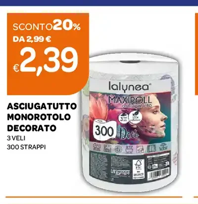 Asciugatutto monorotolo decorato