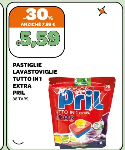 Pastiglie lavastoviglie Pril Tutto in 1 Extra