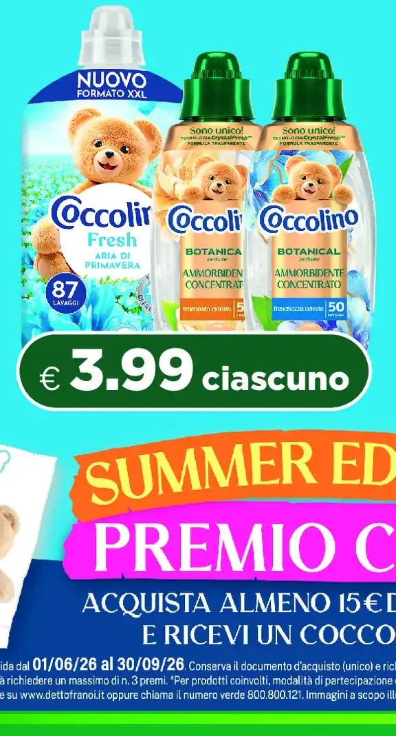 Coccolino Fresh e ammorbidente Botanical