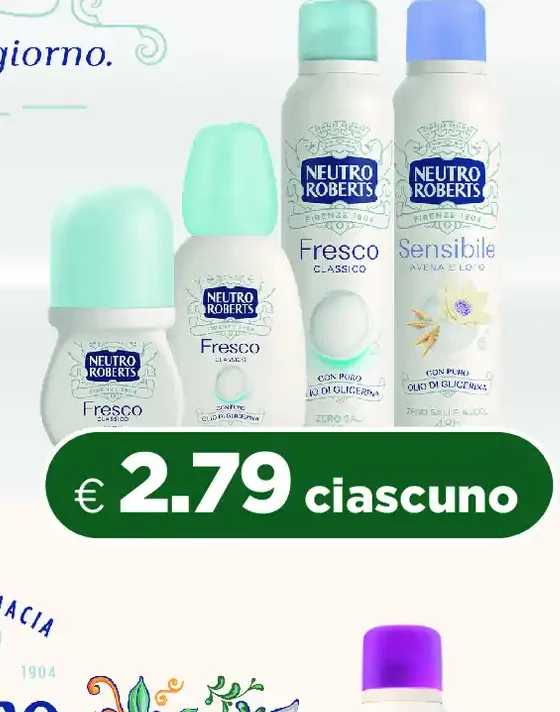 Deodorante Neutro Roberts Fresco/Sensibile