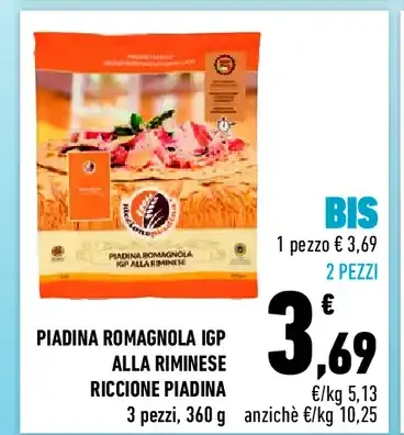 Piadina Romagnola IGP alla Riminese