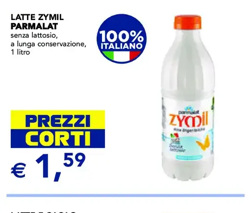 Latte Zymil Parmalat