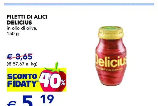 Filetti di alici Delicius