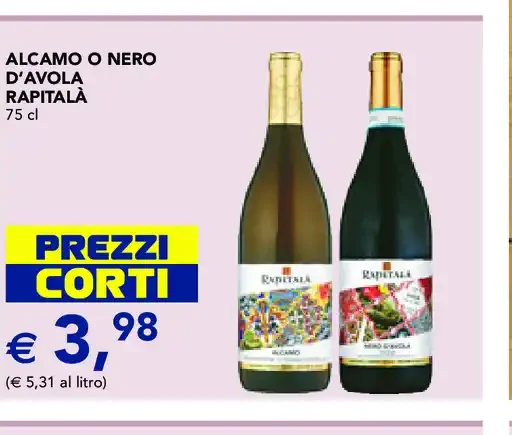 Alcamo o Nero d’Avola Rapitalà