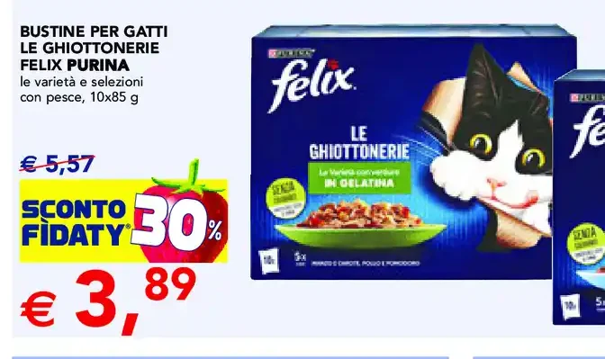 Bustine per gatti Felix Le Ghiottonerie