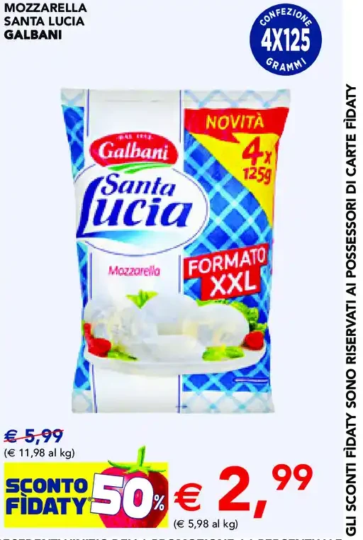 Mozzarella Santa Lucia Galbani