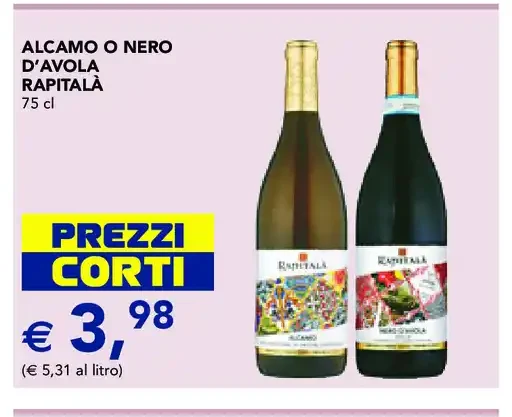 Alcamo o Nero d'Avola Rapitala