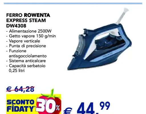 Ferro Rowenta Express Steam DW4308