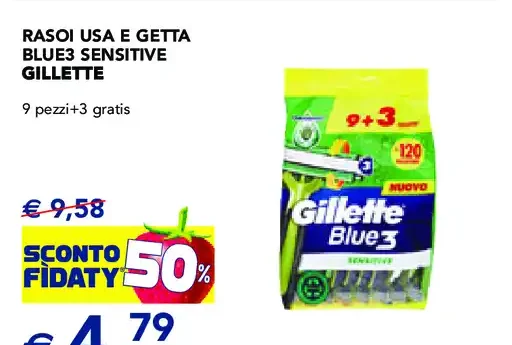 Rasoi usa e getta Blue3 Sensitive Gillette