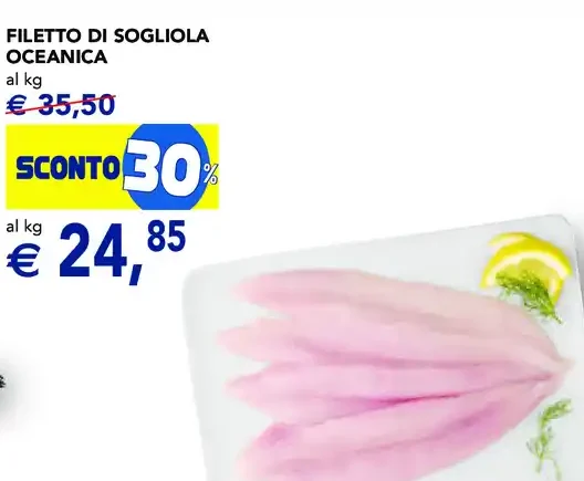 Filetto di sogliola oceanica