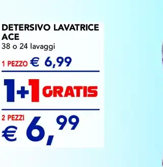 Detersivo lavatrice Ace