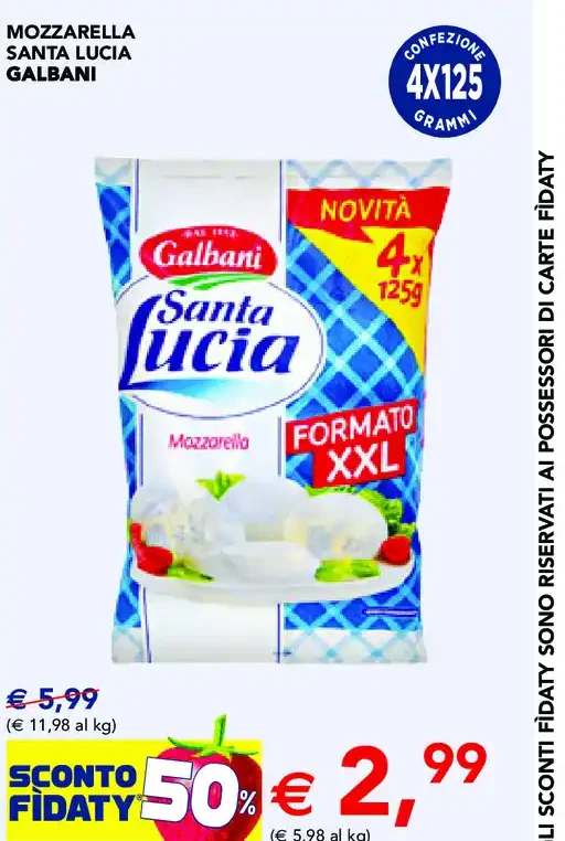 Mozzarella Santa Lucia Galbani
