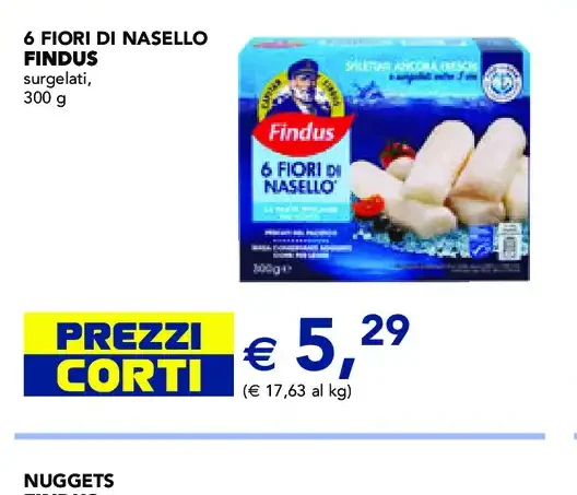 6 fiori di nasello Findus