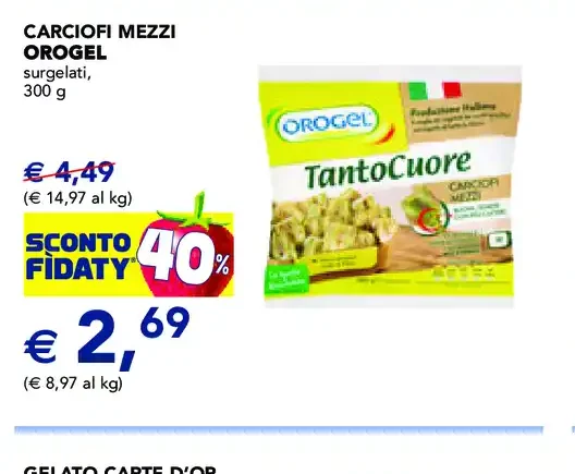 Carciofi mezzi Orogel