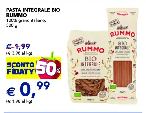 Pasta integrale bio Rummo