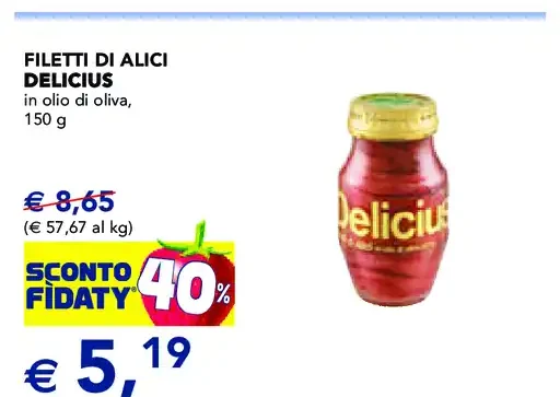 Filetti di alici Delicius