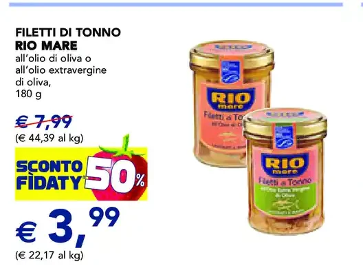 Filetti di tonno Rio Mare