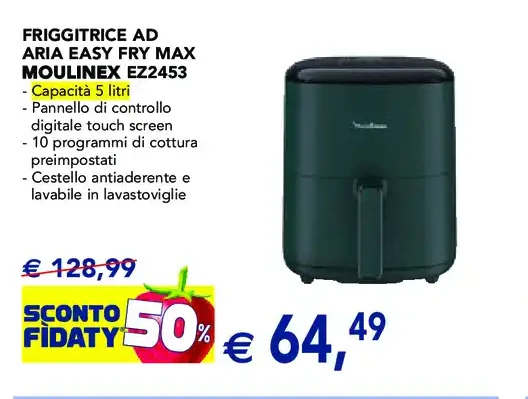 Friggitrice ad aria Easy Fry Max Moulinex EZ245