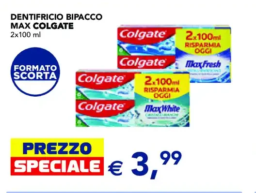 Dentifricio bipacco Max Colgate