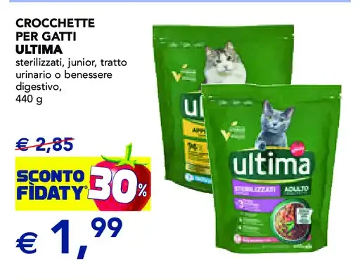 Crocchette per gatti Ultima