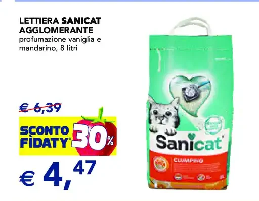 Lettiera Sanicat agglomerante
