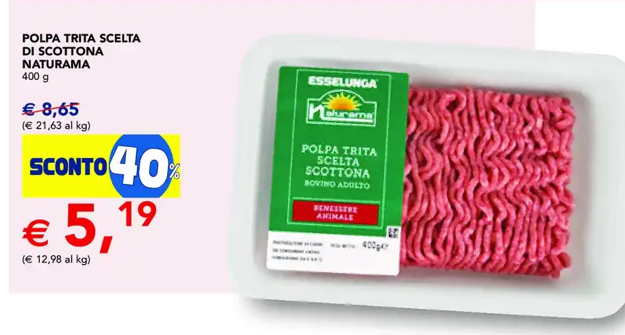 Polpa trita scelta di Scottona Naturama