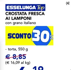 Crostatina fresca ai lamponi