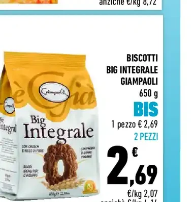 Biscotti Big Integrale Giampaoli