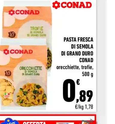 Pasta fresca di semola di grano duro Conad