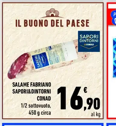 Salame Fabriano Sapori&Dintorni Conad