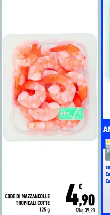 Code di mazzancolle tropicali cotte