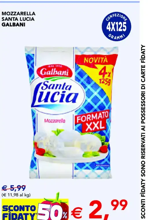Mozzarella Santa Lucia Galbani