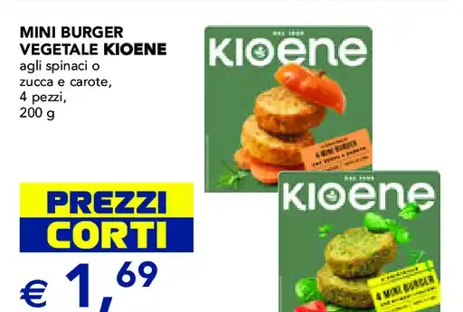 Mini burger vegetale Kioene