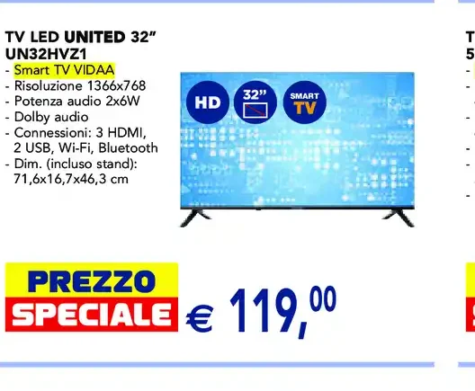 TV LED United 32 UN32HZV1