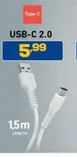 USB-C 2.0 Data Cable 1.5m