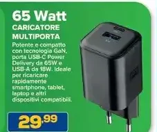 Cellularline 65 Watt Caricatore Multipresa