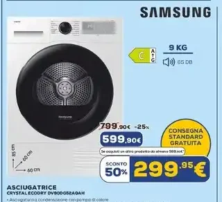 Asciugatrice Samsung 9 kg