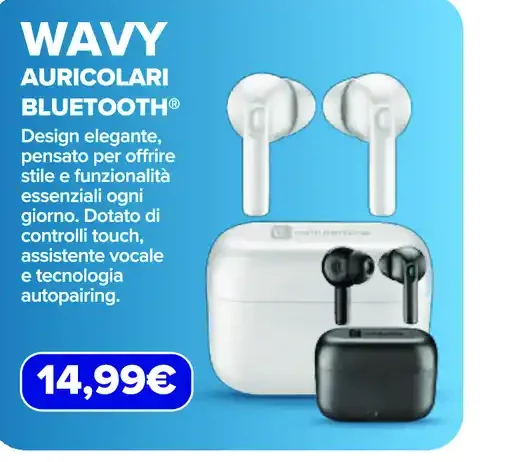 Auricolari Bluetooth Wavy