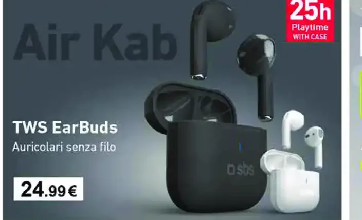 Auricolari wireless TWS EarBuds