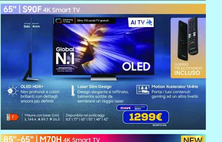 TV OLED Samsung S90F 4K Smart TV