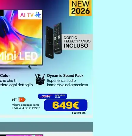 TV Mini LED Samsung M70H 4K Smart TV