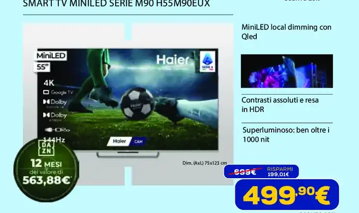 Smart TV MiniLED serie M90 H55M90EUx