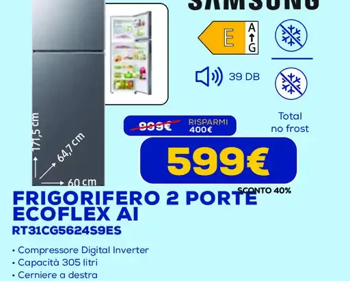 Frigorifero 2 porte Ecoflex AI