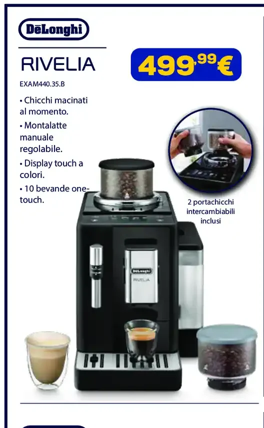 Macchina da caffè DeLonghi Rivelia EXAM440.35.B
