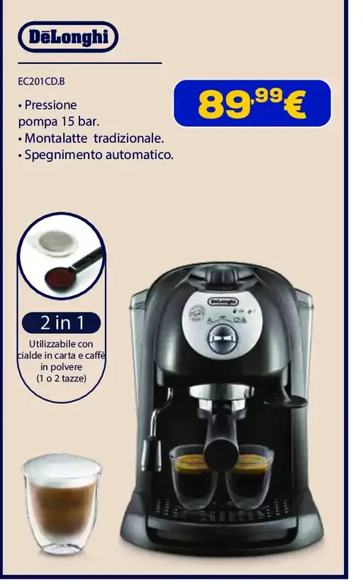Macchina espresso DeLonghi EC201CD.B