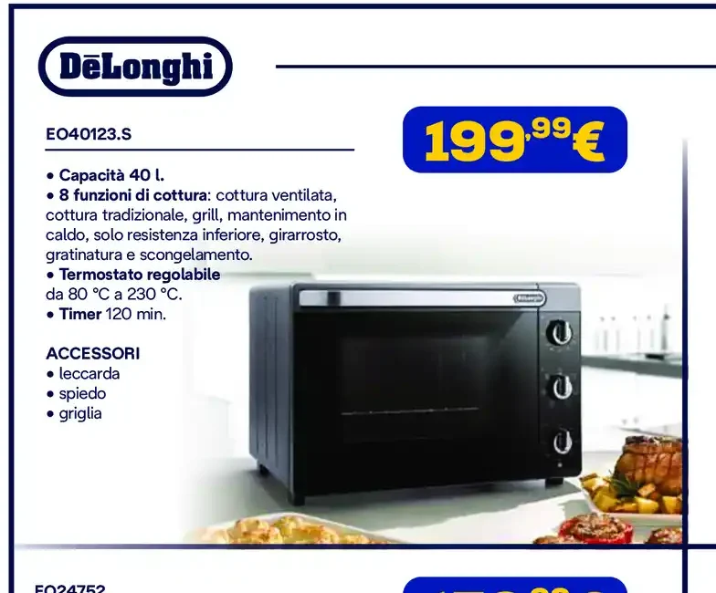 Forno elettrico DeLonghi EO40123.S