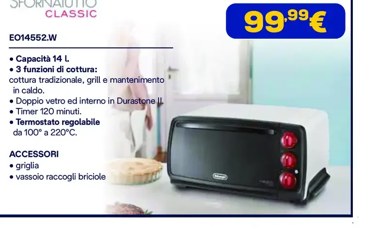 Sfornatutto Classic DeLonghi EO14552.W