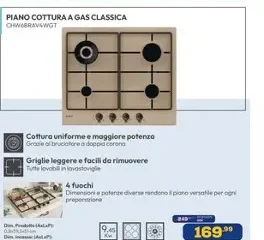 Piano cottura a gas classica Candy